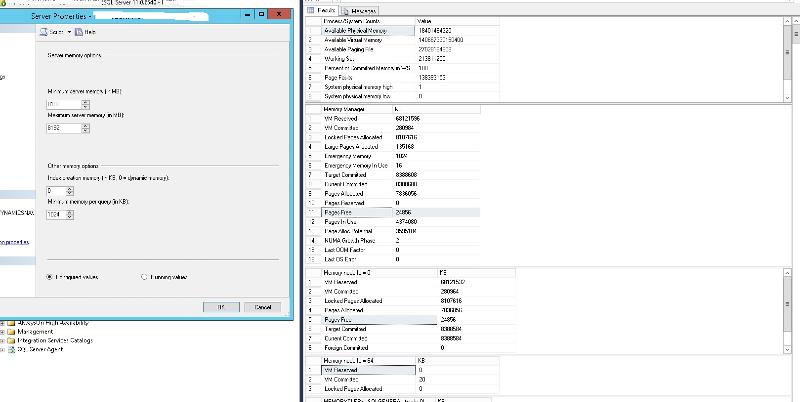 SQL instance memstats