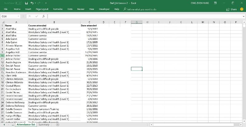 Solved: Needa Help on the VBA for an Attendance Sheet | Experts Exchange