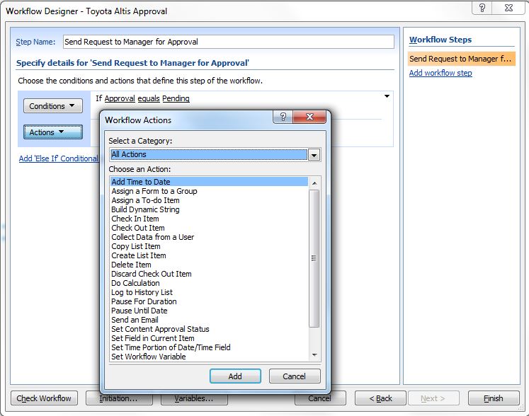 Solved: Where is lookup in SharePoint Designer 2007 workflow actions ...