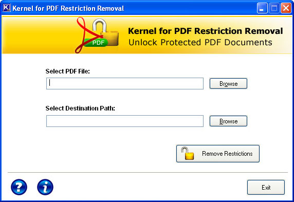 a pdf restrictions remover key