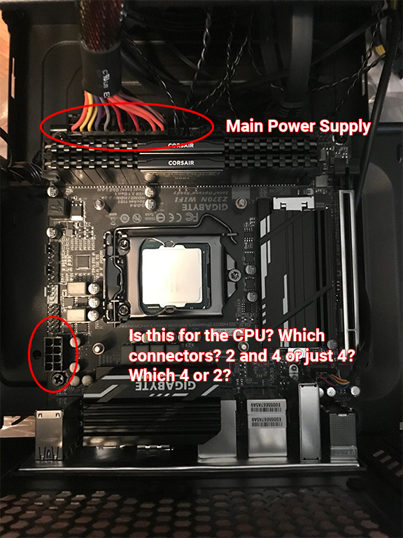 Incarijk Bibliografie binden Solved: How do I install the power supply for my motherboard and CPU? |  Experts Exchange
