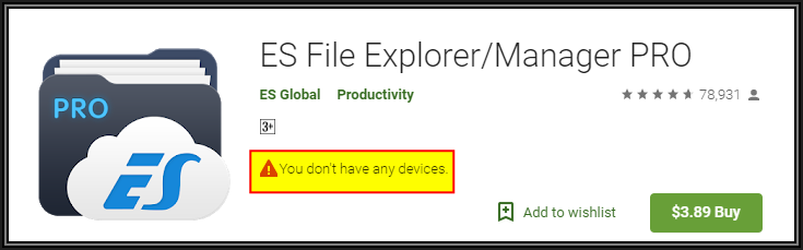 Solved: Google Play claims I don't have any devices? | Experts Exchange