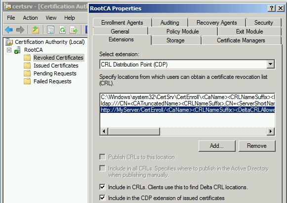 Certificate Server Installation Microsoft Certificate