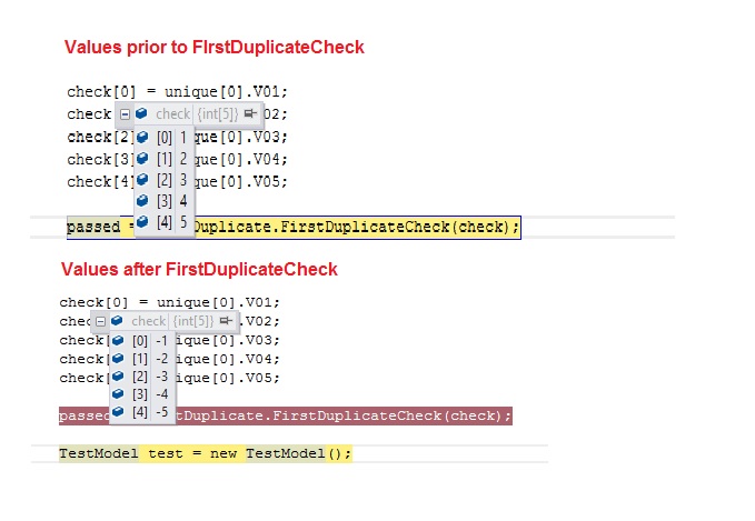 Solved: C# Why are array values changing from postiive to negative ...