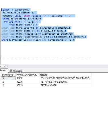 Solved: SQL Server Xml path Grouping of multiple rows! | Experts Exchange