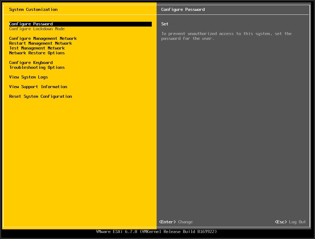 vmware esxi 6.7 installer scanning for available devices