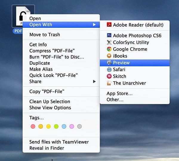 make adobe defualt for pdfs mac