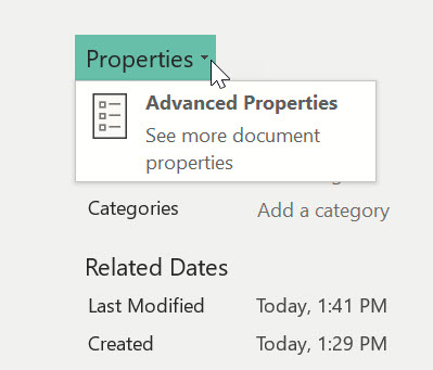 Solved: Update Document Property based on Excel cell value | Experts ...