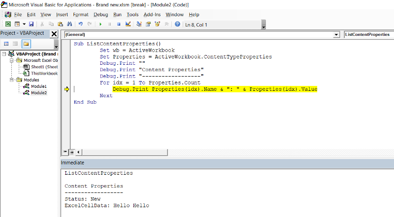 Solved: Update Document Property based on Excel cell value | Experts ...