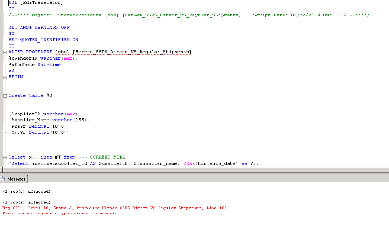 Sql Error Converting Varchar To Numeric Decimal - Printable Online