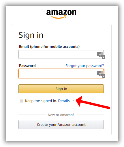 Solved: Why does Amazon nit remember my sign-in credentials, even ...