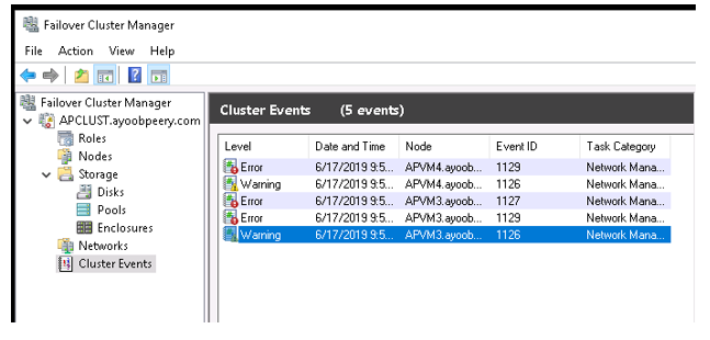 Having cluster errors while setting up cluster in server 2019. Cluster ...