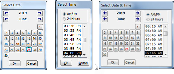 microsoft date and time picker excel