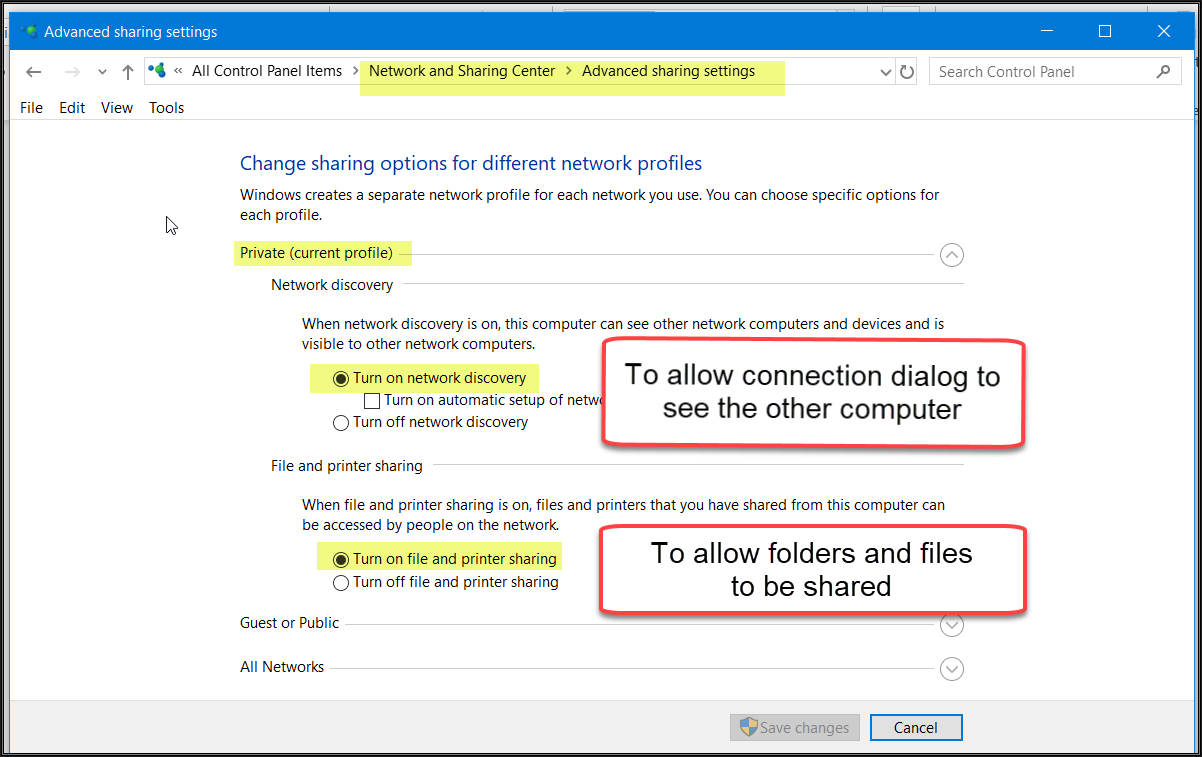 microsoft home network setup windows 10