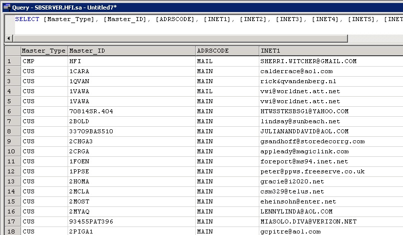 Solved: Help with SQL query for SQL 8 and Great Plains 8 | Experts Exchange