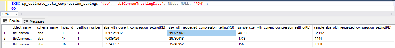 Compress NVarChar column to use less disk space? | Experts Exchange