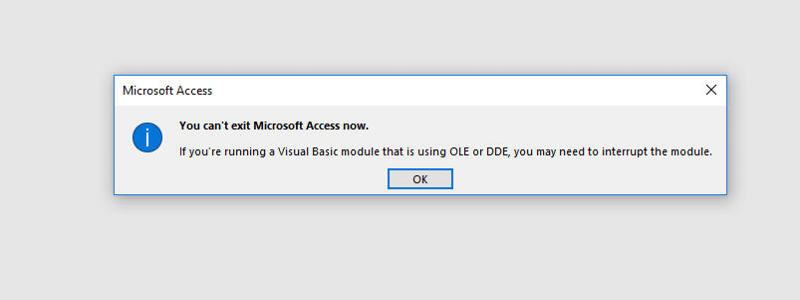 Solved: Access Can't create ACCDE file | Experts Exchange
