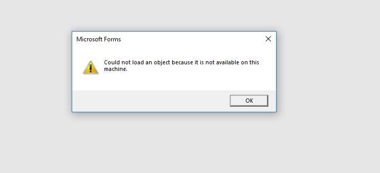 Solved: Excel 2016 error could not load some objects because they are ...