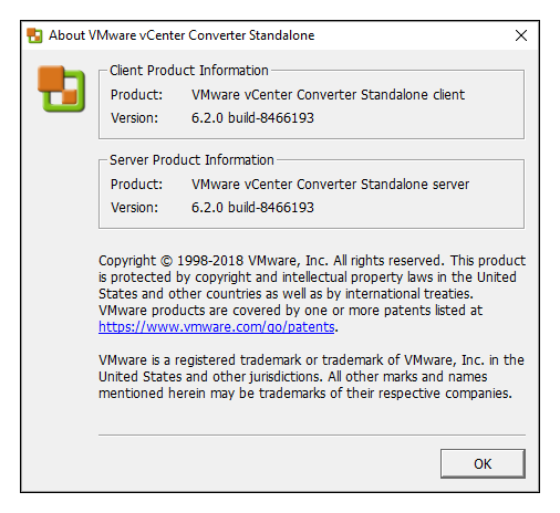 vmware vcenter converter standalone move vmhost