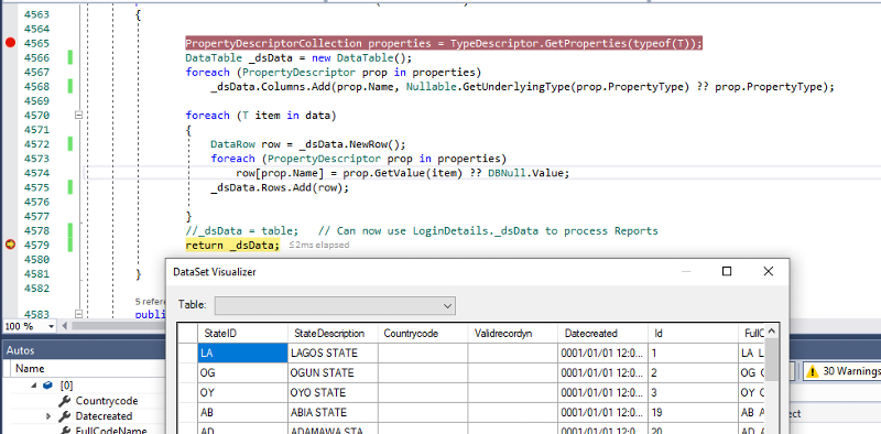 Dataset _dsData Loaded with Data