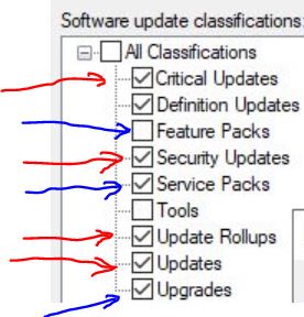 Solved: Windows Updates Classifications | Experts Exchange