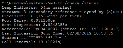 set pdc to external time source