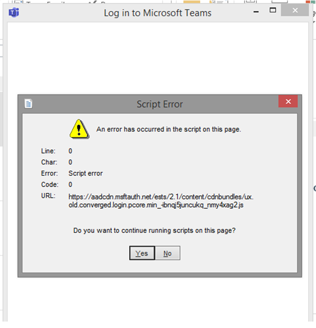 microsoft word login error