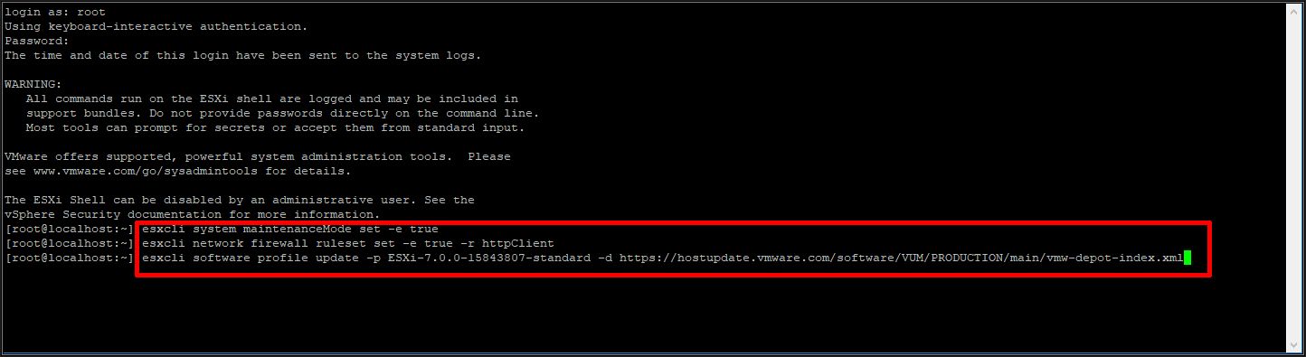 vmware esxi 6.7 check sid