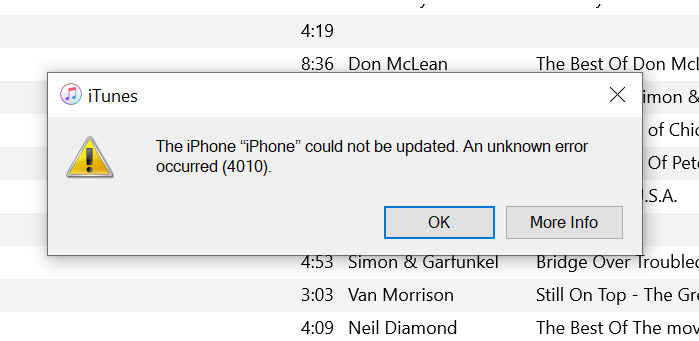 Solved: iTunes won't update iPhone software | Experts Exchange