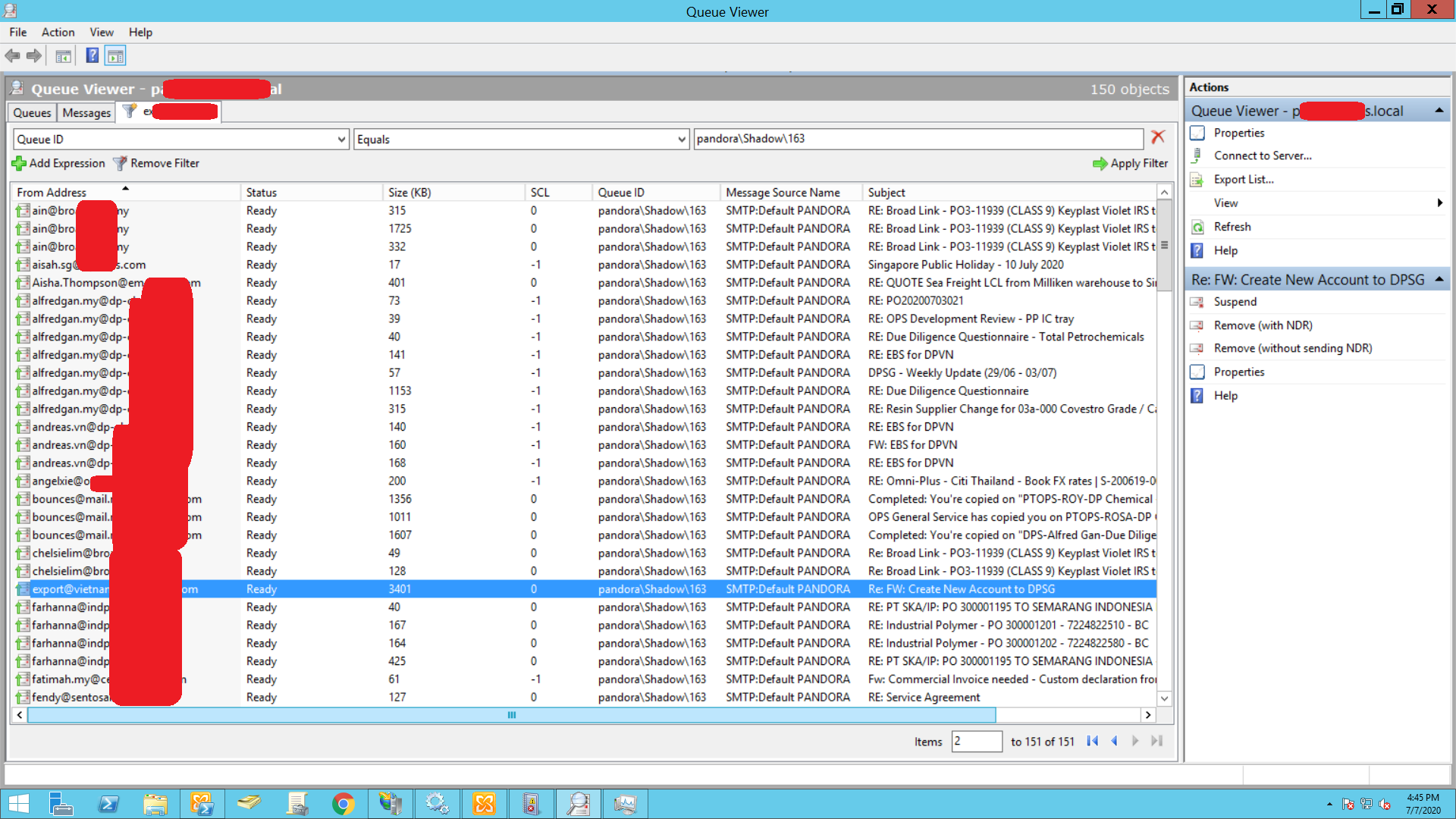 Solved Exchange 2013 Mails stuck in Shadow Redundancy with Status