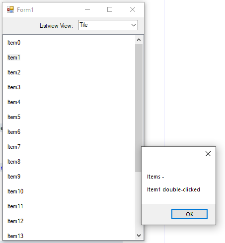 Solved: ListView DoubleClick Event | Experts Exchange