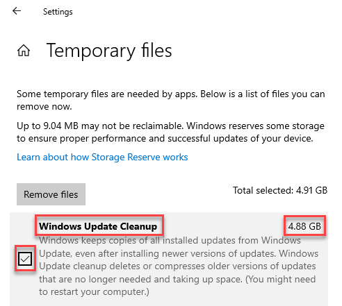 clean up update files windows 10