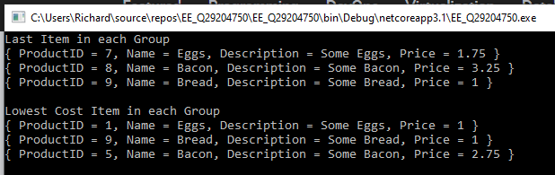 Solved: retrieving last record grouped by multiple columns via Linq ...