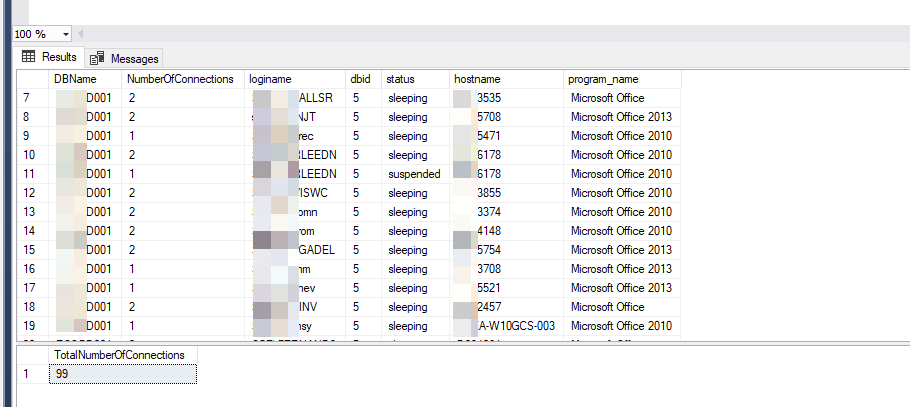 How to show the SCHEMA Name for a SQL Server Connection | Experts Exchange