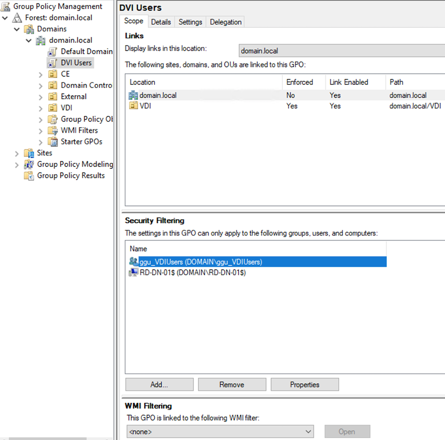 Solved GPO filtering issue (group / computer based) Experts Exchange