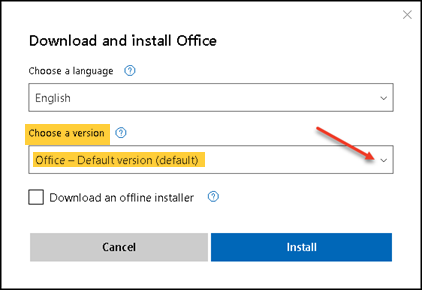 downgrading from office 64bit to office 32bit