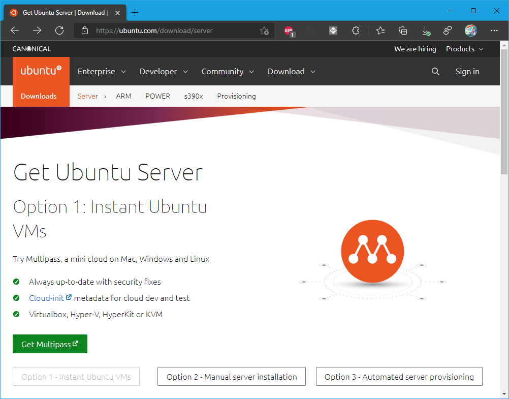 Get Ubuntu Server