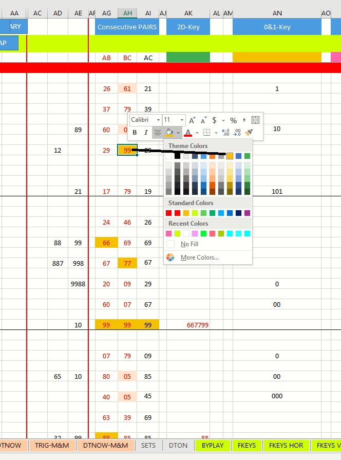 Solved: color by column | Experts Exchange