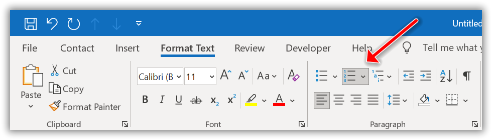 Solved: Enable/correct line numbering in MS Outlook | Experts Exchange