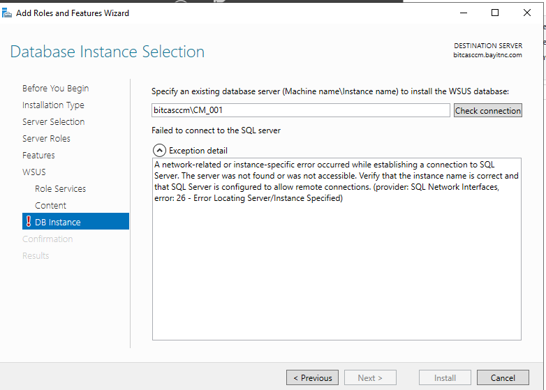 Solved: A network-related or instance-specific error occurred while ...