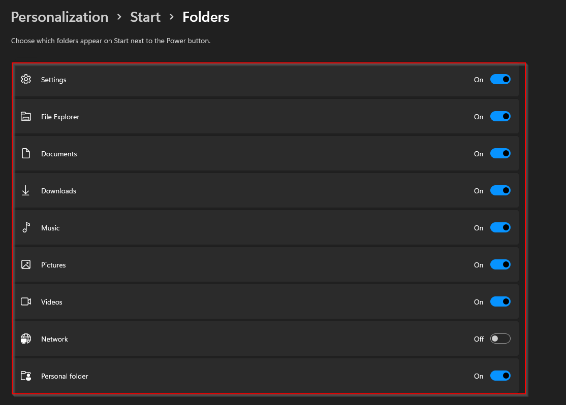 windows 11 start menu left registry all users