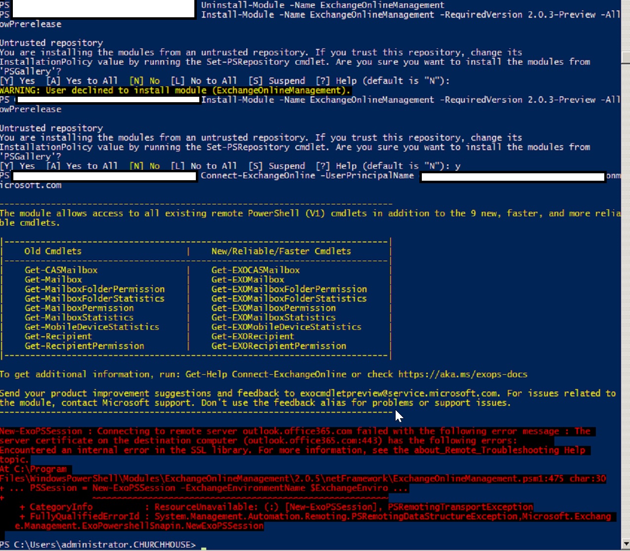 Solved: Unable To Connect To Exchange Online Using Powershell And Exo ...
