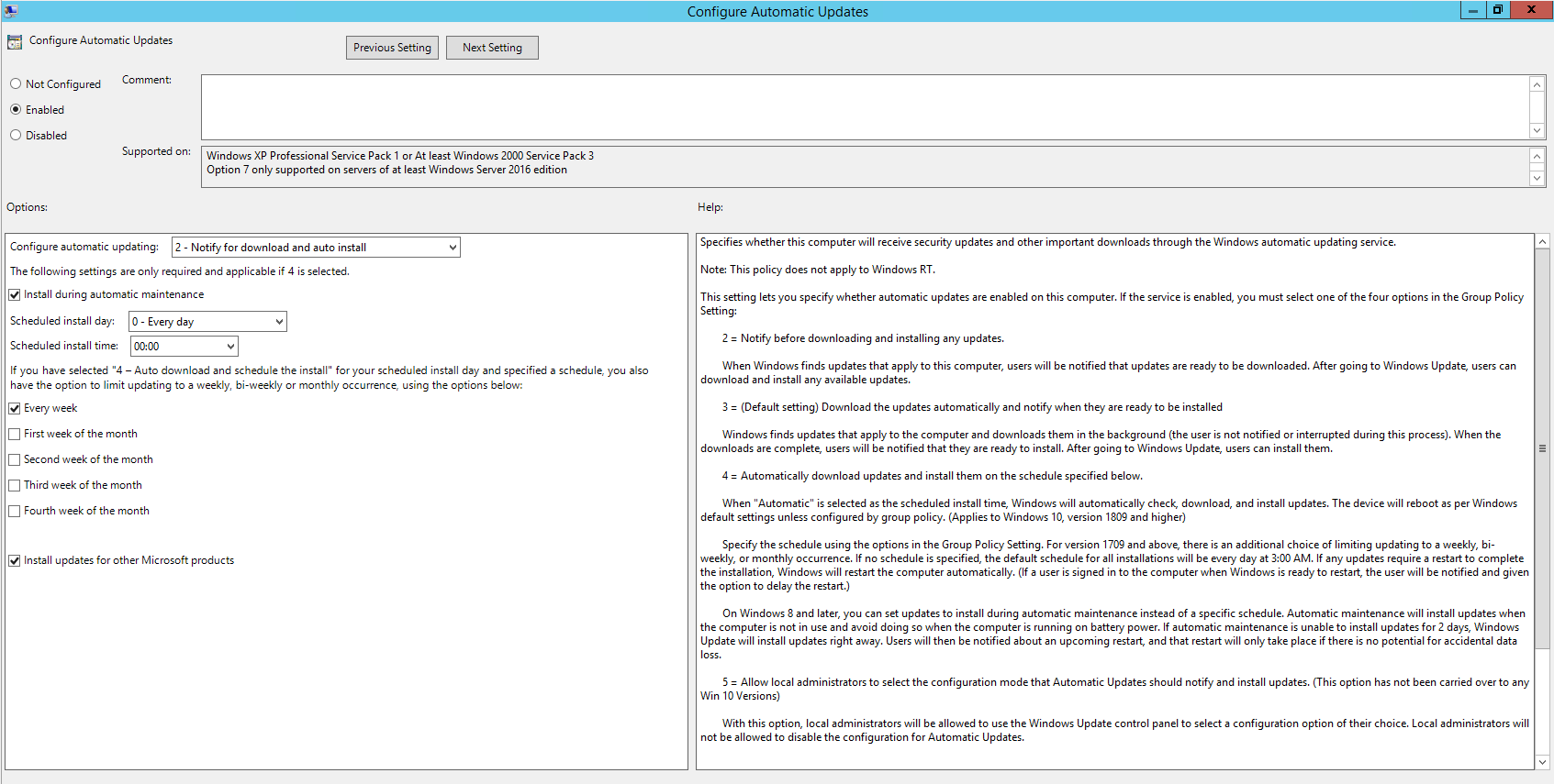 Solved: Way of scheduling Win updates to be auto installed on Friday ...