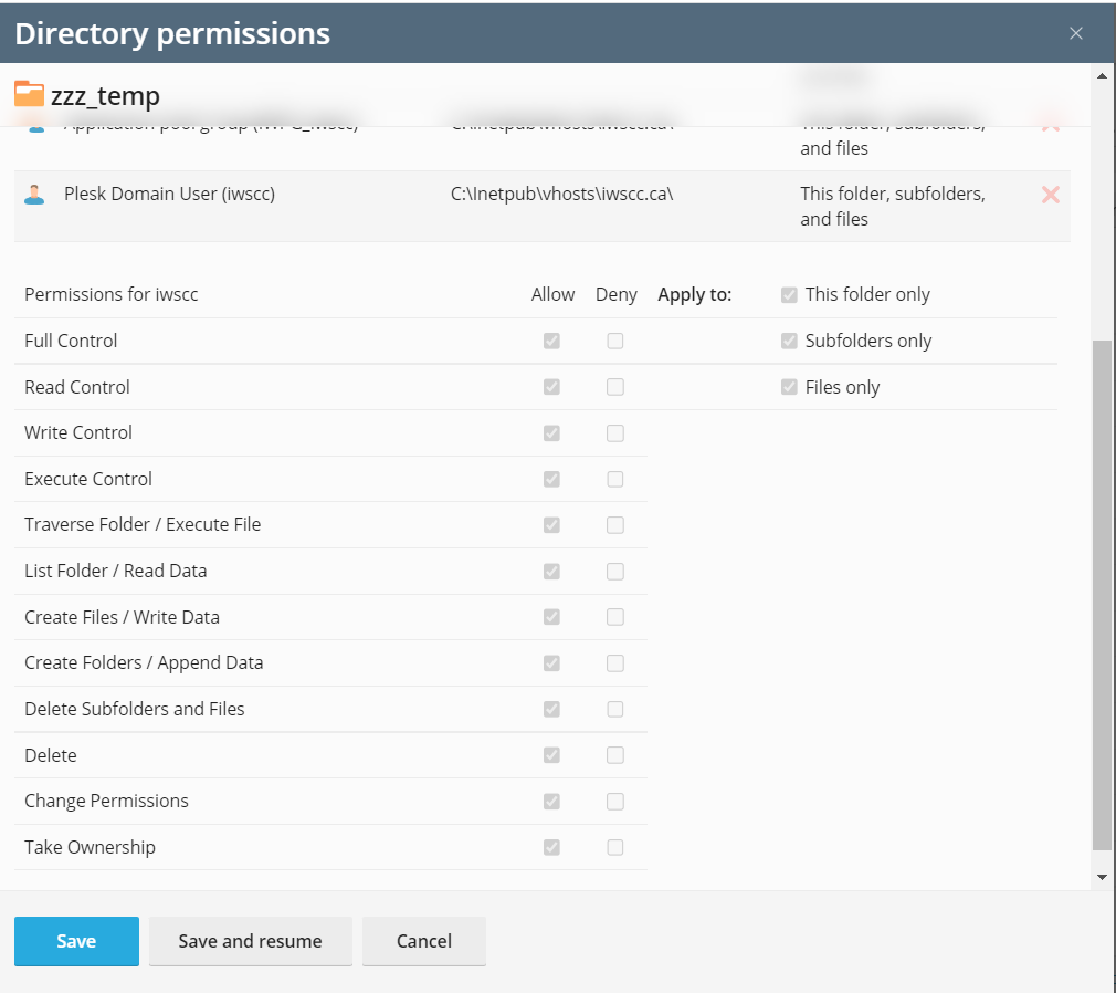 Solved: Folder Permissions for PHP fputcsv() | Experts Exchange