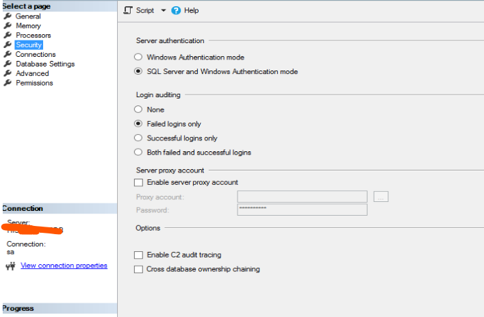 Solved: SQL server Audit file | Experts Exchange