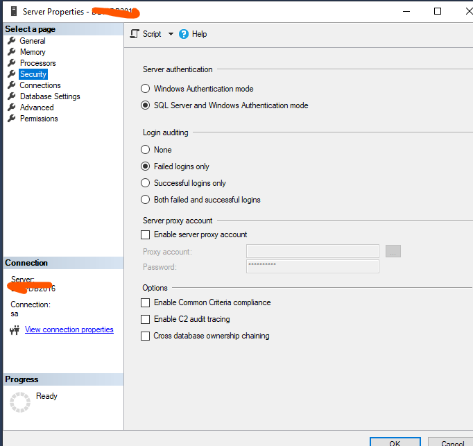 Solved: SQL server Audit file | Experts Exchange