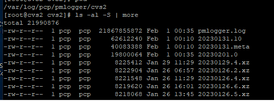 Solved: pmlogger.log is huge and consuming disk space | Experts Exchange