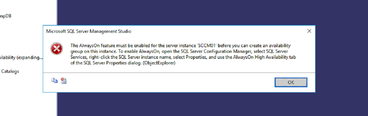 Solved: SCCM prerequisite check failing: 