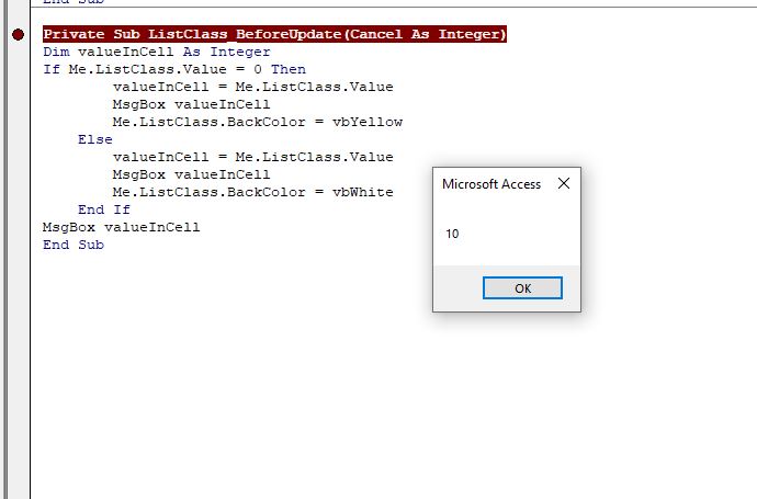 Solved: change the cell color in list box | Experts Exchange
