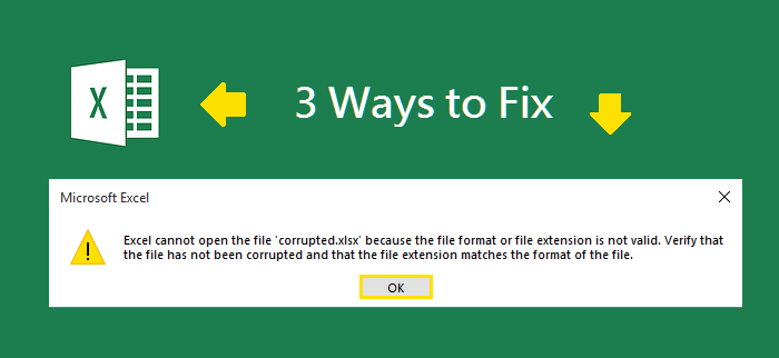 Excel Cannot Open the File Because the File Format or File 